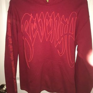Revenge xxxtentacion “Kill” outline red hoodie